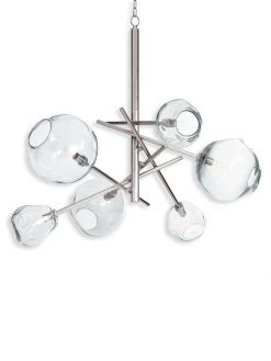 Regina Andrew Molten Clear Glass Chandelier
