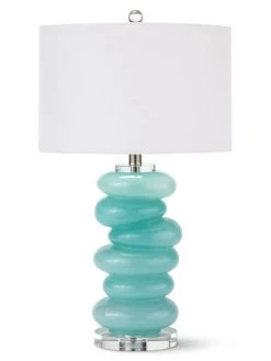 Regina Andrew Stacked Pebble Glass Table Lamp