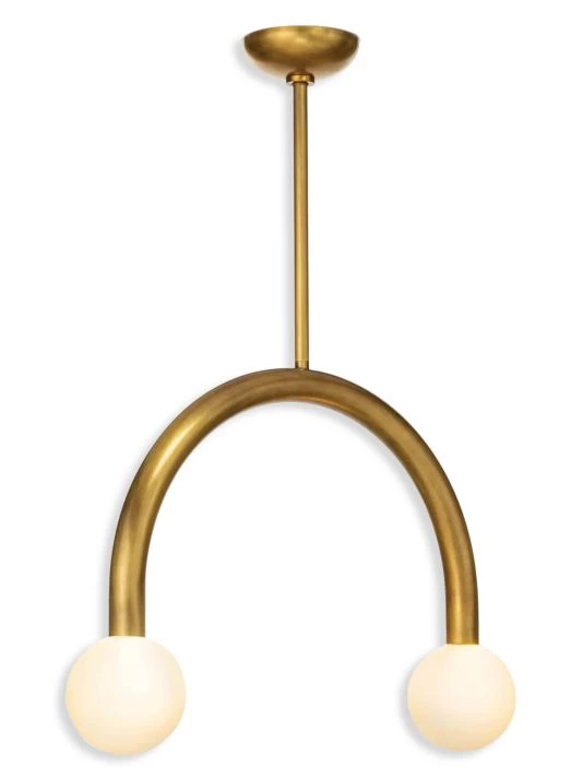 Regina Andrew Classics Happy Pendant - Small Brass 4 Regina Andrew Classics Happy Pendant - Small Brass - Image 2