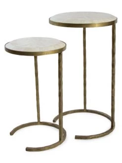Regina Andrew La Modern Bone Veneer Nesting Tables