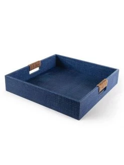 Regina Andrew Coastal Chic Logia Large Square Tray Blue