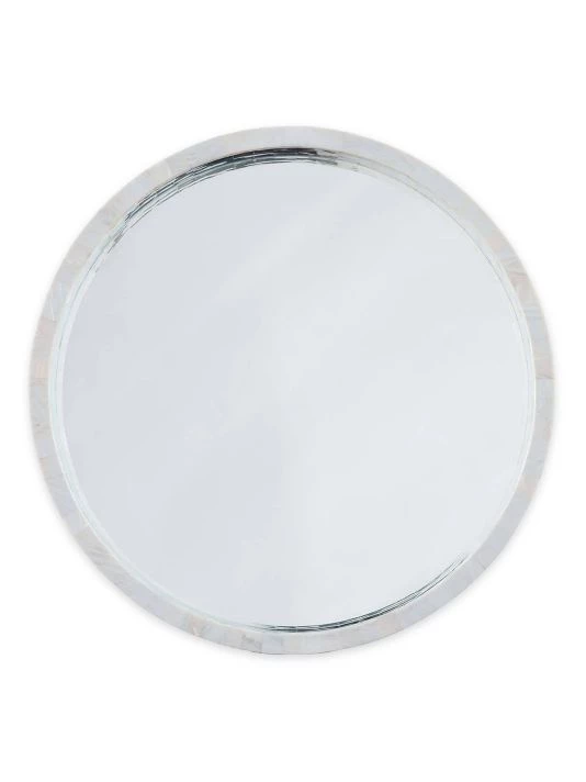 Regina Andrew Modern Glamour Mother Of Pearl Medium Mirror 3 Regina Andrew Modern Glamour Mother Of Pearl Medium Mirror