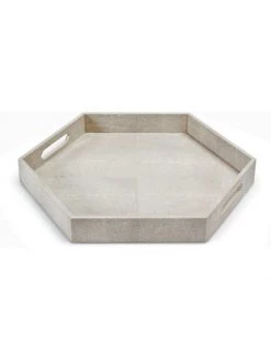 Regina Andrew Hexagonal Wood Tray Grey -Regina Andrew Official Shop unnamed file 780