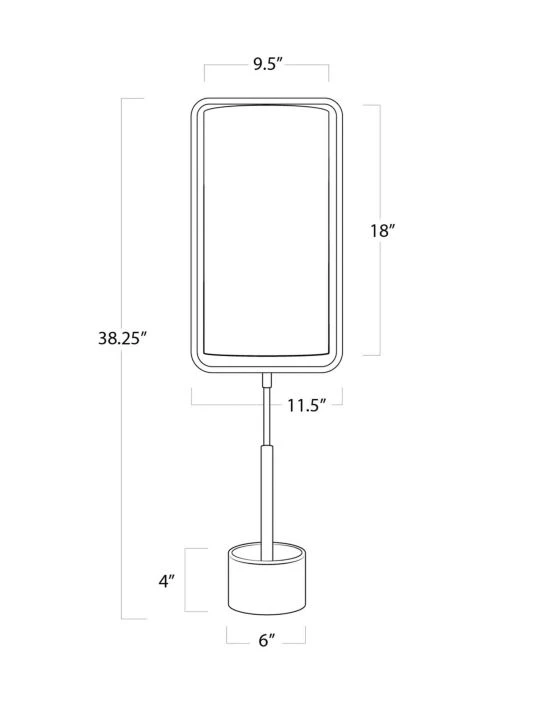 Regina Andrew Classics Geo Rectangle Table Lamp 7 Regina Andrew Classics Geo Rectangle Table Lamp - Image 5